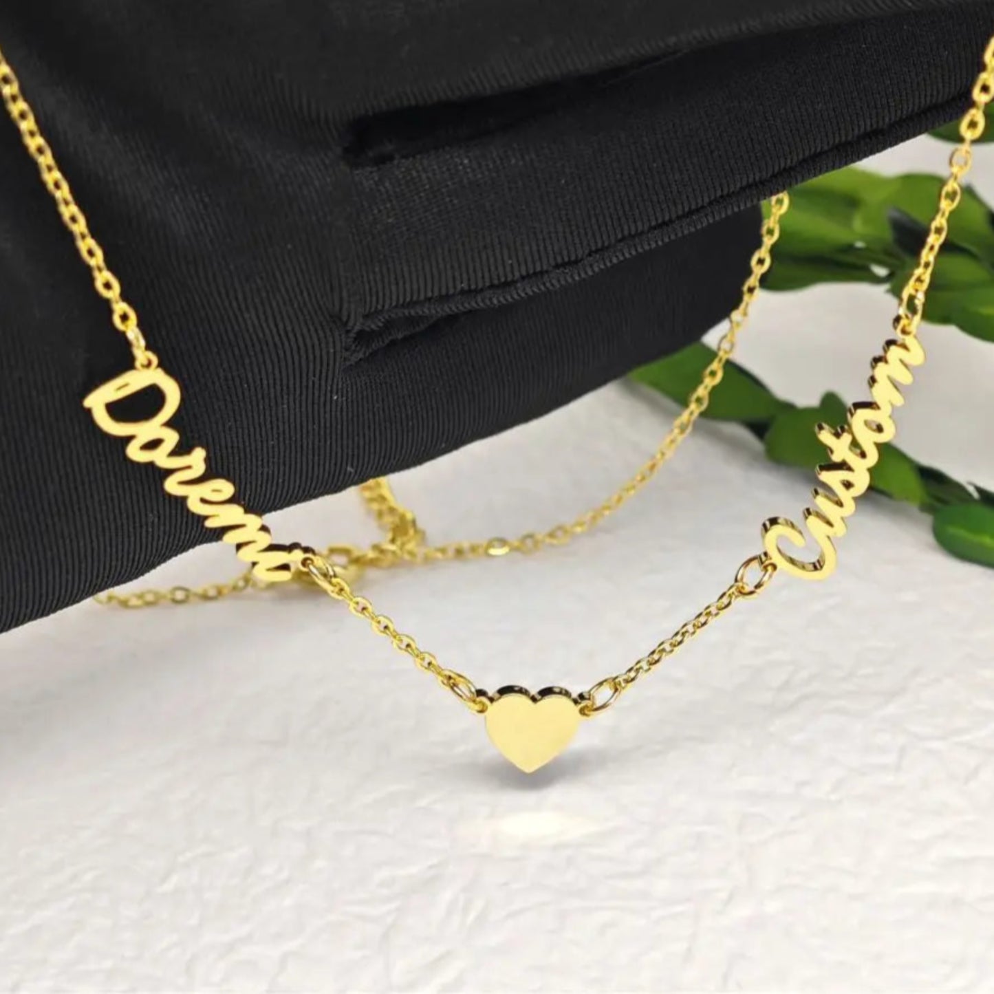 Lovers' Luxe Heart Name Necklace