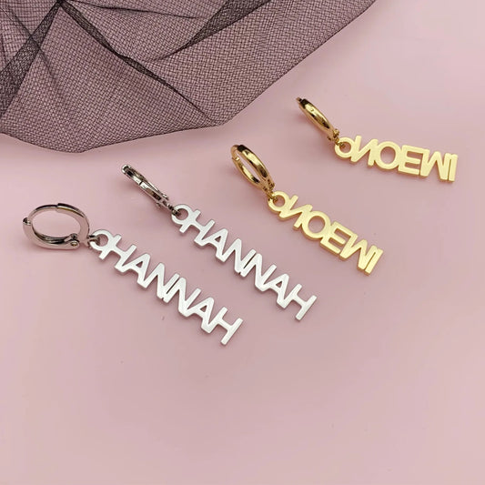 ✨ Custom Name Drop Earrings ✨