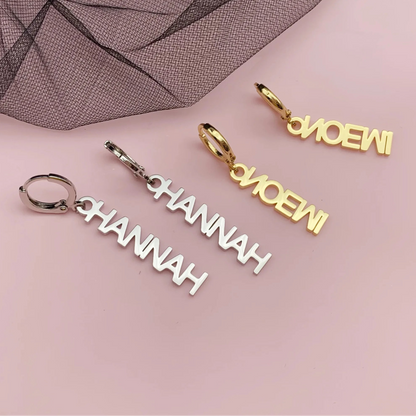 ✨ Custom Name Drop Earrings ✨