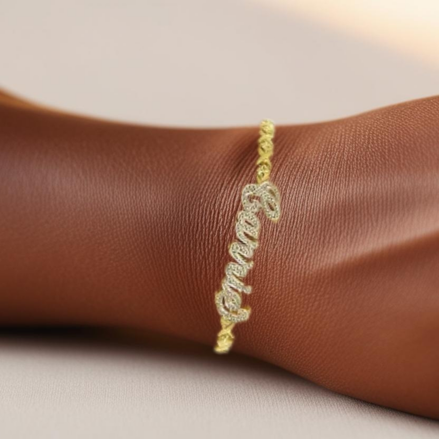 XOXO Luxe 3D Nameplate Bracelet